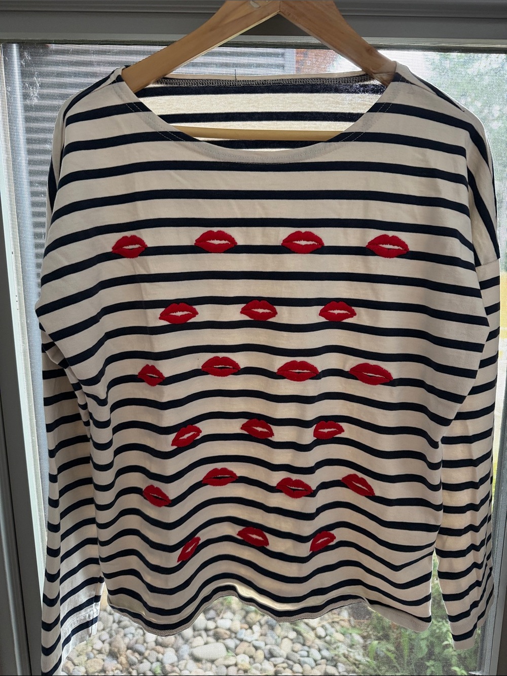 J. Crew Fisherman  Cotton Boat Neck - L